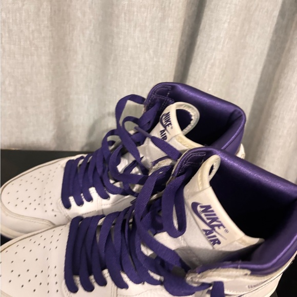 Nike Air High-Tops - White and Purple - Picture 1 of 5